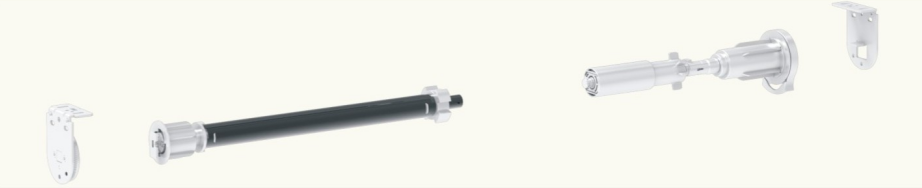 38mm hand push+chain contrlo spring roller blinds stystem