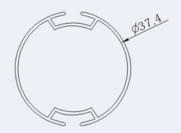 38mm Aluminum Tube (strengthen)