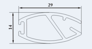 Bottom rail plug(oval)