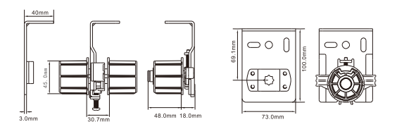 DK50 motorized roller blind system