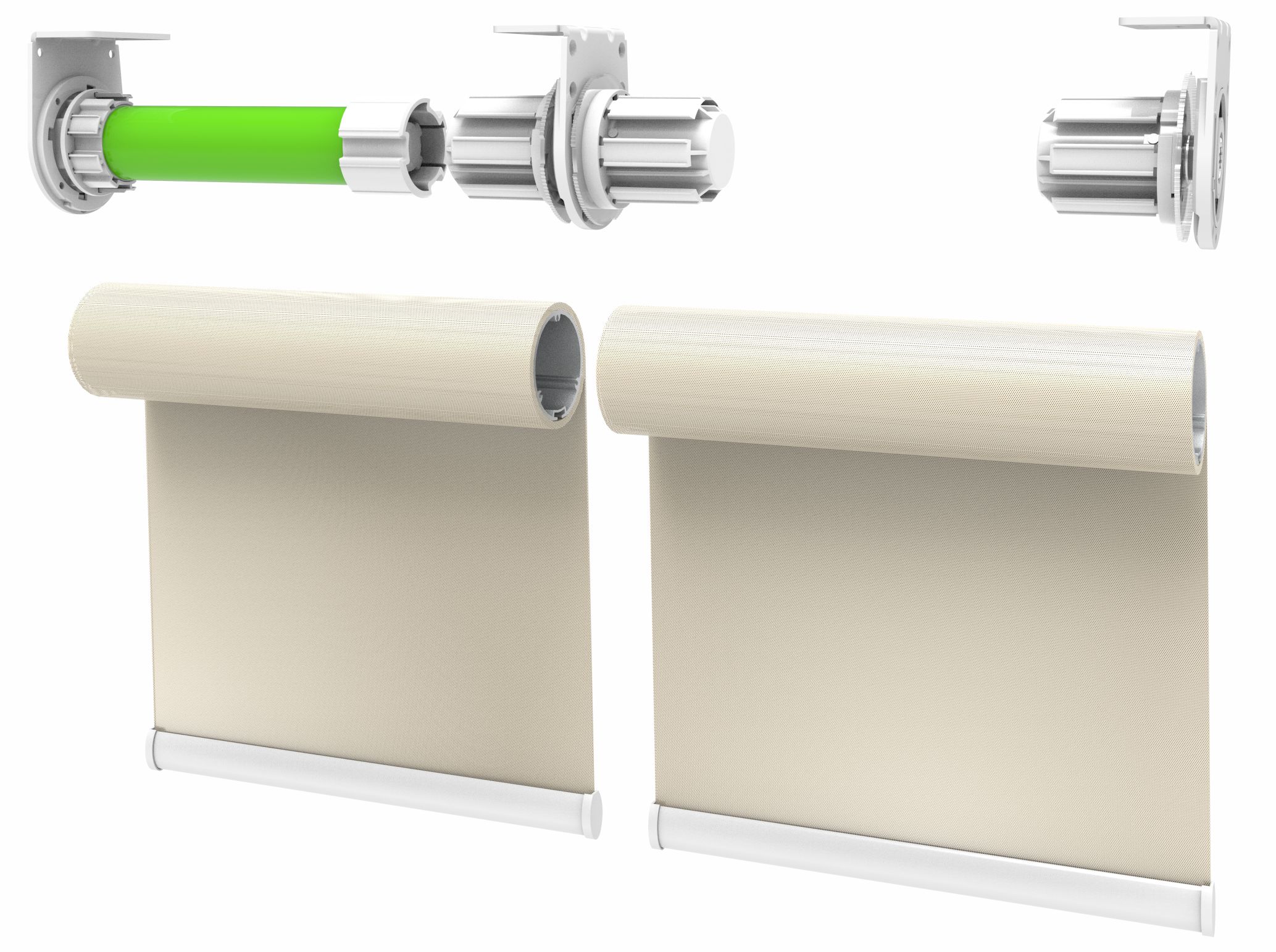 Heavy duty DK63 electric rolling shutter system