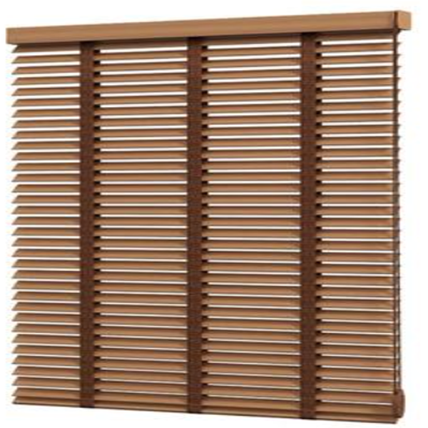 V50 electric wooden blinds system